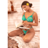 Ensemble sexy 2 pièces en dentelle extensible 