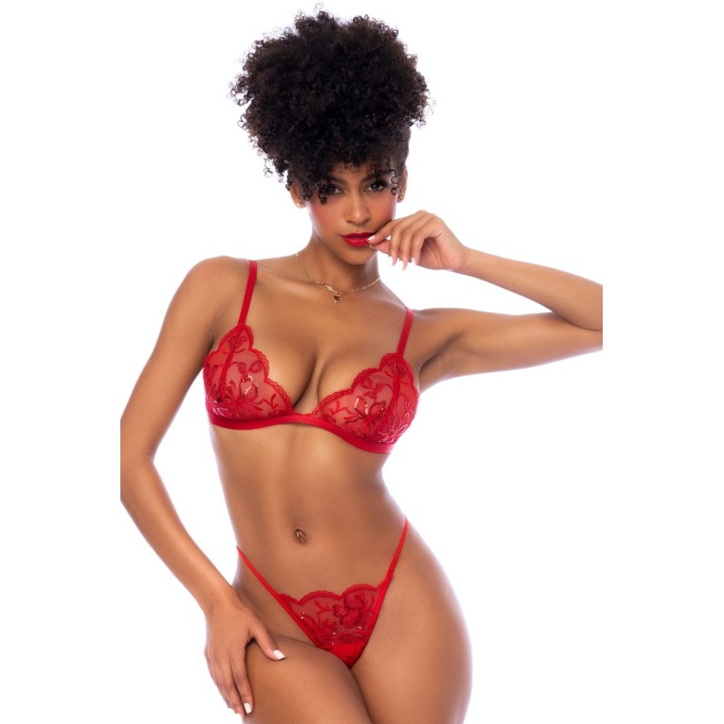 Ensemble 3 pièces rouge 