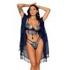 Ensemble soutien-gorge avec chainettes amovibles et string  
