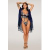Ensemble soutien-gorge avec chainettes amovibles et string  