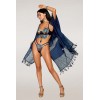 Ensemble soutien-gorge avec chainettes amovibles et string  