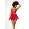 Ensemble lingerie Deux Pièces Wet Look Rouge 
