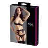 Ensemble sexy trois pièces en dentelle noire 