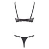 Ensemble soutien-gorge demi seins a armatures et string 
