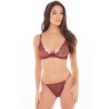 Ensemble 2 pièces  avec soutien-gorge à armatures et string dentelle 