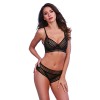 Soutien gorge et tanga noir 