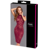 Robe moulante en dentelle rouge bordeaux - Cottelli