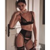 Lune Bellis ensemble ouvert 3 pièces - Noir Obsessive