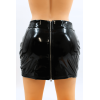 Jupe noire en simili cuir avec zip Lara  Be lily Mode
