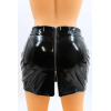 Jupe noire en simili cuir avec zip Lara  Be lily Mode