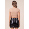Jupe sexy courte noire wetlook Alessia  Be lily Mode