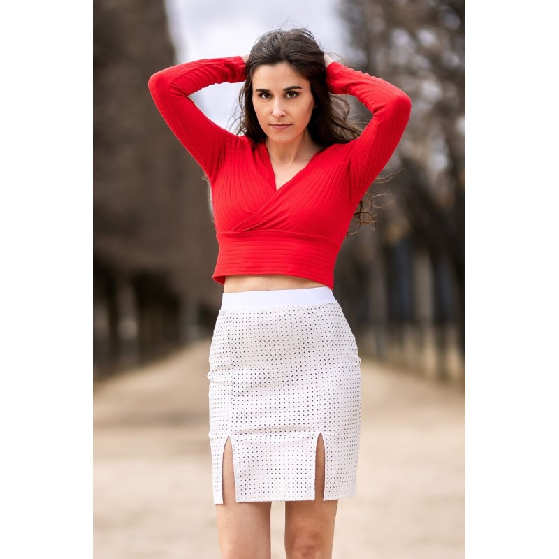 Jupe longue blanche Natacha  Be lily Mode