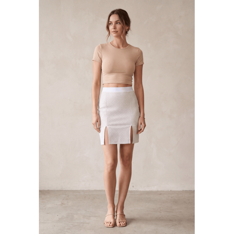 Jupe longue blanche Natacha  Be lily Mode