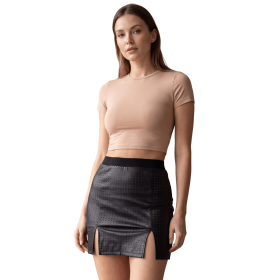 Jupe courte noir Stella  Be lily Mode