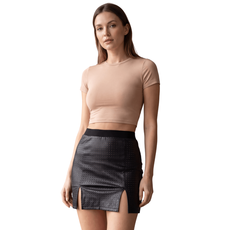 Jupe courte noir Stella  Be lily Mode
