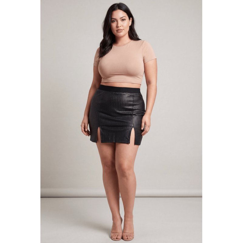 Jupe courte noir Stella  Be lily Mode