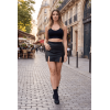 Jupe courte noir Stella  Be lily Mode