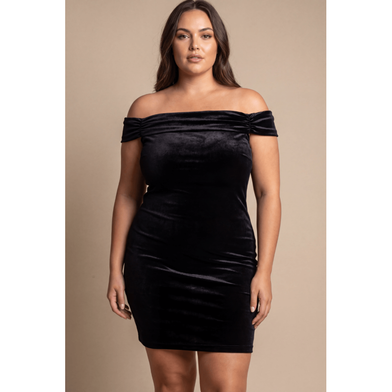 Robe velours noir Giulia  Be lily Mode
