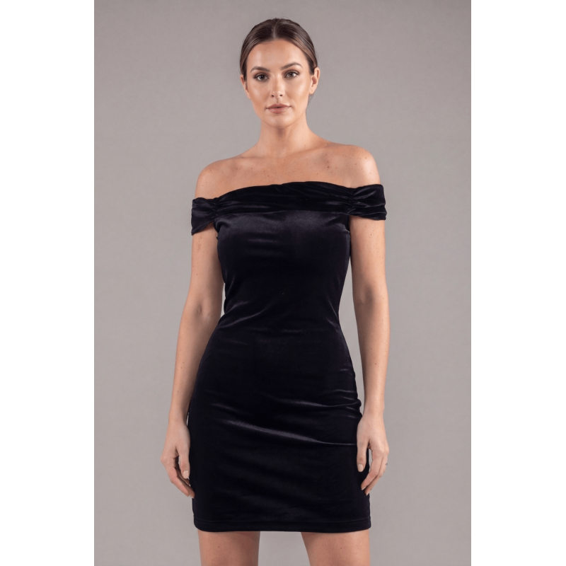 Robe velours noir Giulia  Be lily Mode