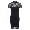 Robe courte col dentelle Athéna  Be lily Mode