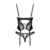 Lune Bellis corset et string - Noirs Obsessive