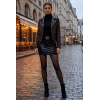 Jupe noire en simili cuir mat Sifia  Be lily Mode
