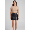Jupe noire en simili cuir mat Sifia  Be lily Mode