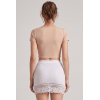 Jupe courte blanche Camélia  Be lily Mode