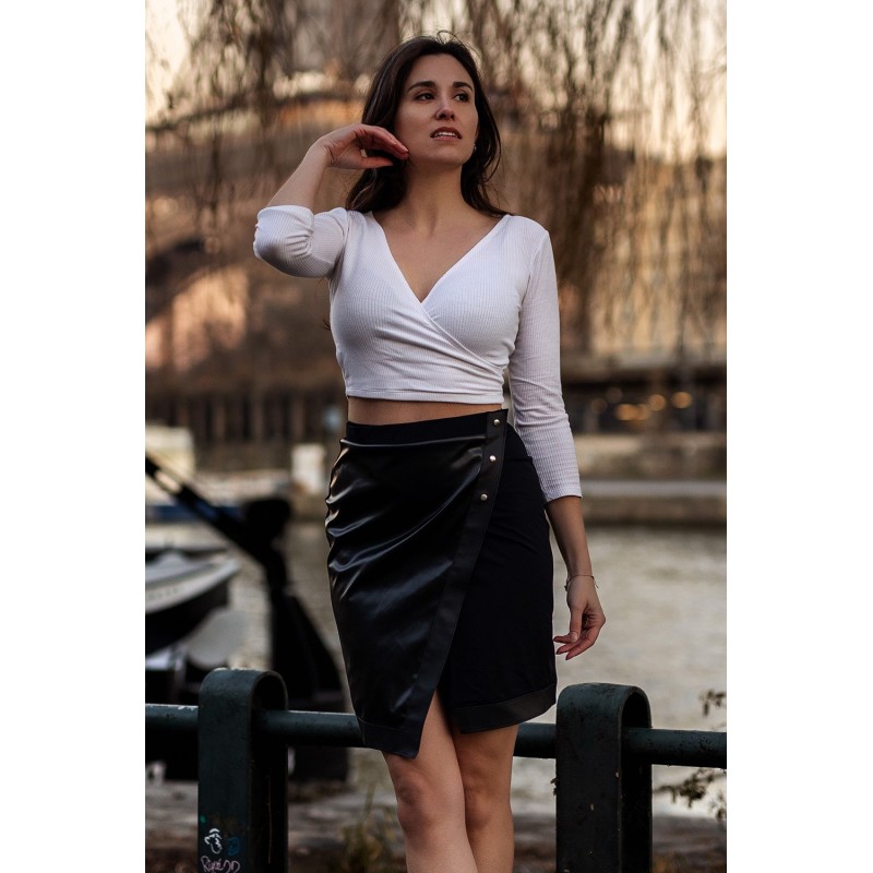 Jupe longue noire Frida  Be lily Mode