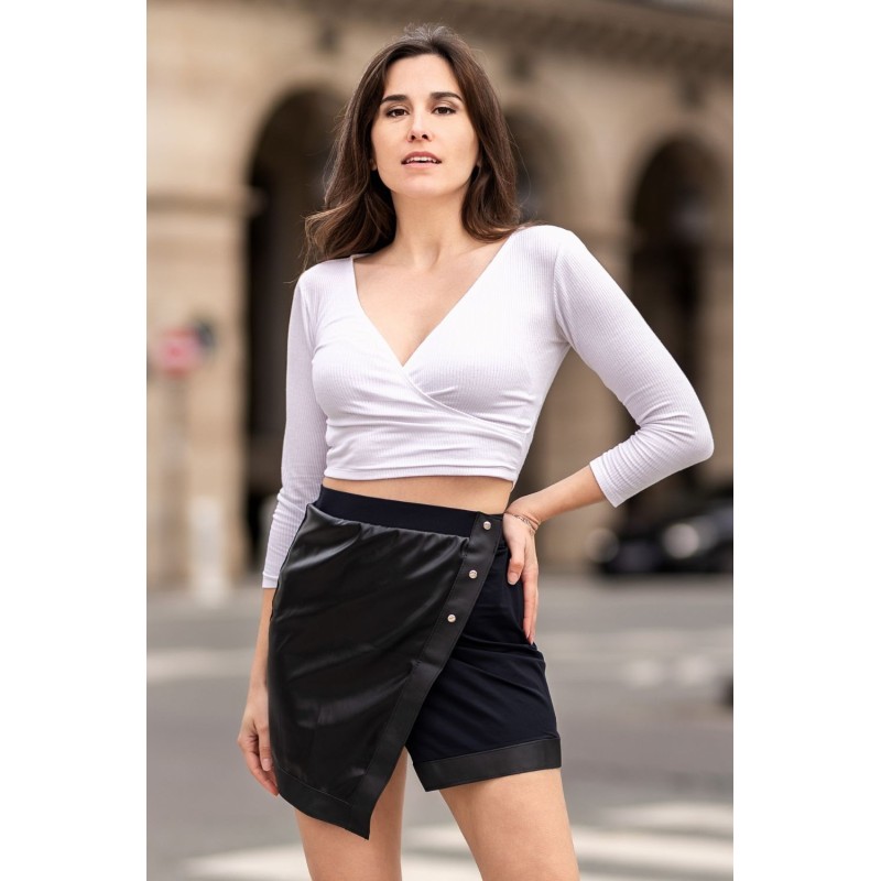 Jupe courte noire Mia  Be lily Mode