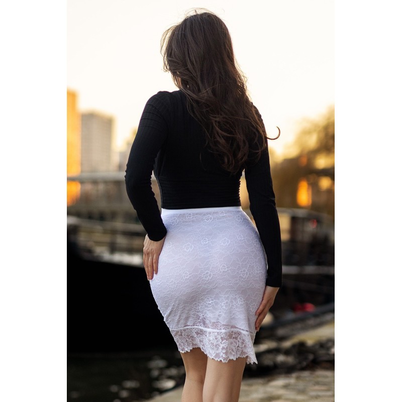 Jupe longue blanche Catalina  Be lily Mode
