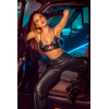 Ensemble lingerie noir effet wetlook avec découpes – Mapalé Mapalé
