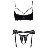 Ensemble lingerie ouverte noir - Cotelli Lingerie Cotelli lingerie