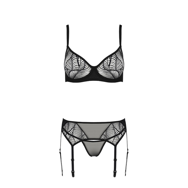 Ensemble à jarretelles Leafa - Passion ECO Collection Passion Lingerie
