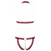 Ensemble string ouvert et seins nus bordeaux - Cottelli Lingerie Cotelli lingerie