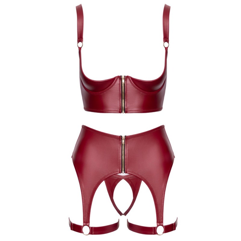 Ensemble seins nus 3 pièces Rouge - Cottelli LINGERIE Cotelli lingerie