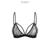 Soutien-gorge triangle dentelle et velours Petite Noir