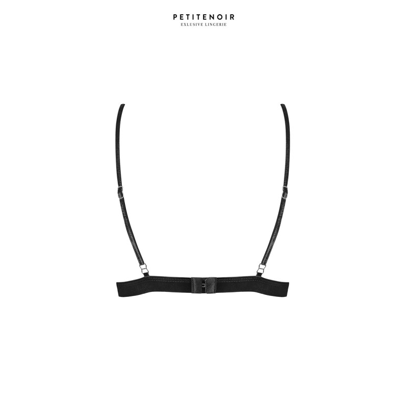 Soutien-gorge triangle dentelle et velours Petite Noir