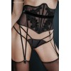 String double lanières en tulle Petite Noir