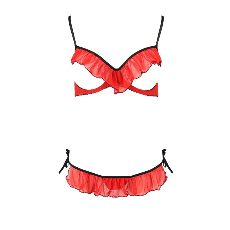 Ensemble lingerie seins nus Cherry - Passion Passion Lingerie
