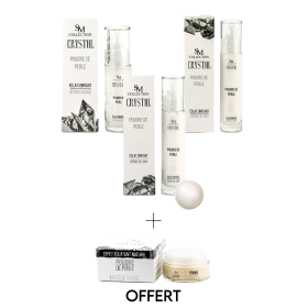 Gamme complète à la poudre de perle 100% naturelle SM collection CRYSTAL