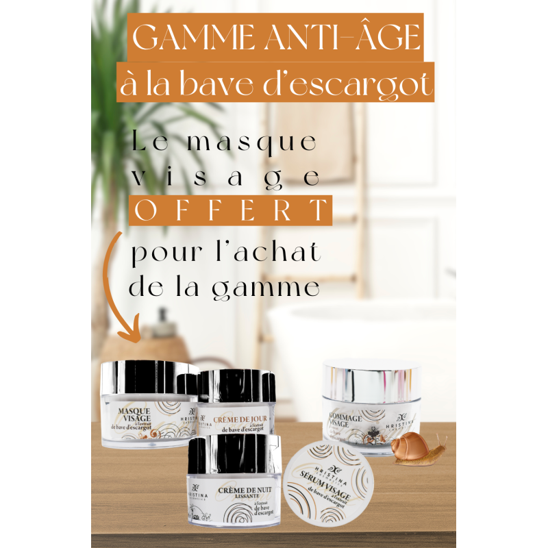 Gamme complète anti-âge - à la bave d'escargot 100% naturelle Hristina