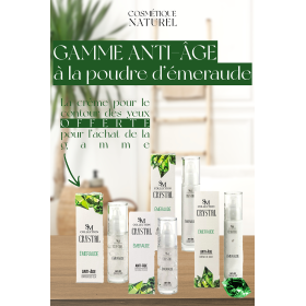 Gamme complète anti-âge - Émeraude 100% naturelle SM collection CRYSTAL