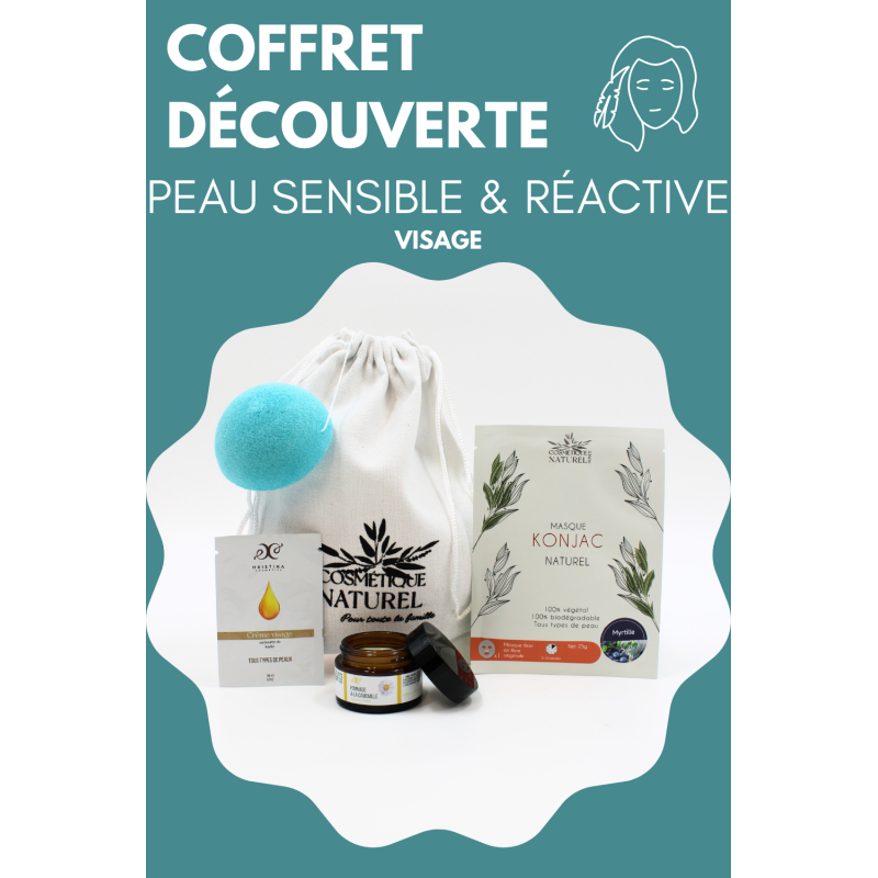 Coffret découverte - VISAGE - Peau sensible et réactive Cosmétique naturel