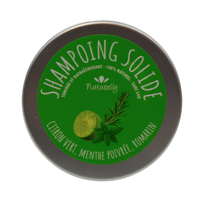 Shampoing solide - Frais et tonique 58gr Naturally