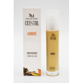 Crème de jour à la poudre d'ambre 50ml 100% naturelle SM collection CRYSTAL
