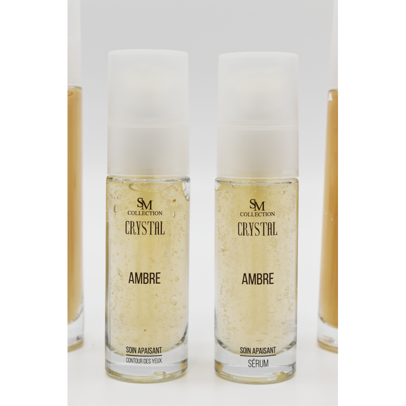 Crème de jour à la poudre d'ambre 50ml 100% naturelle SM collection CRYSTAL