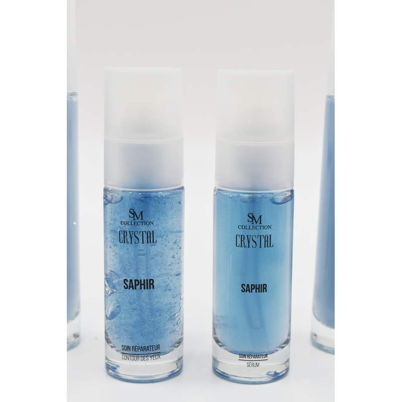 Crème de jour à la poudre de saphir 50ml 100% naturelle SM collection CRYSTAL
