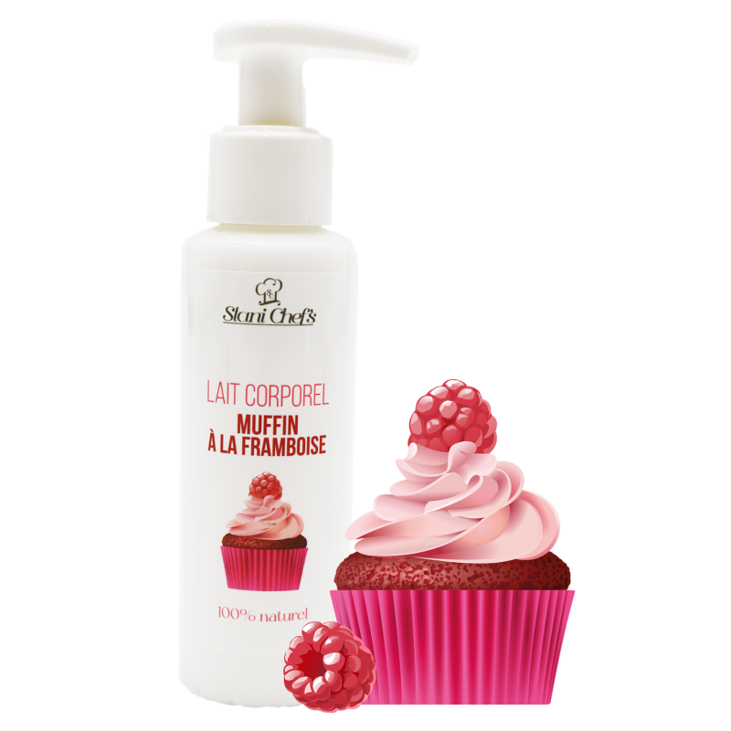 Lait corporel - muffin à la framboise - 100ml 100% naturel Stani chef's