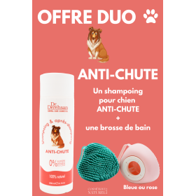Shampoing pour chien 200ml + brosse de bain - OFFRE DUO - ANTI-CHUTE Dr. Derehsan Animal Care Cosmetics